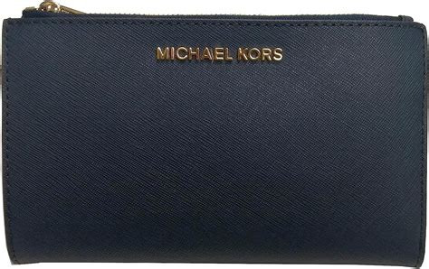 Michael Kors Jet Set Travel Double Zip Saffiano Leather Wristlet 